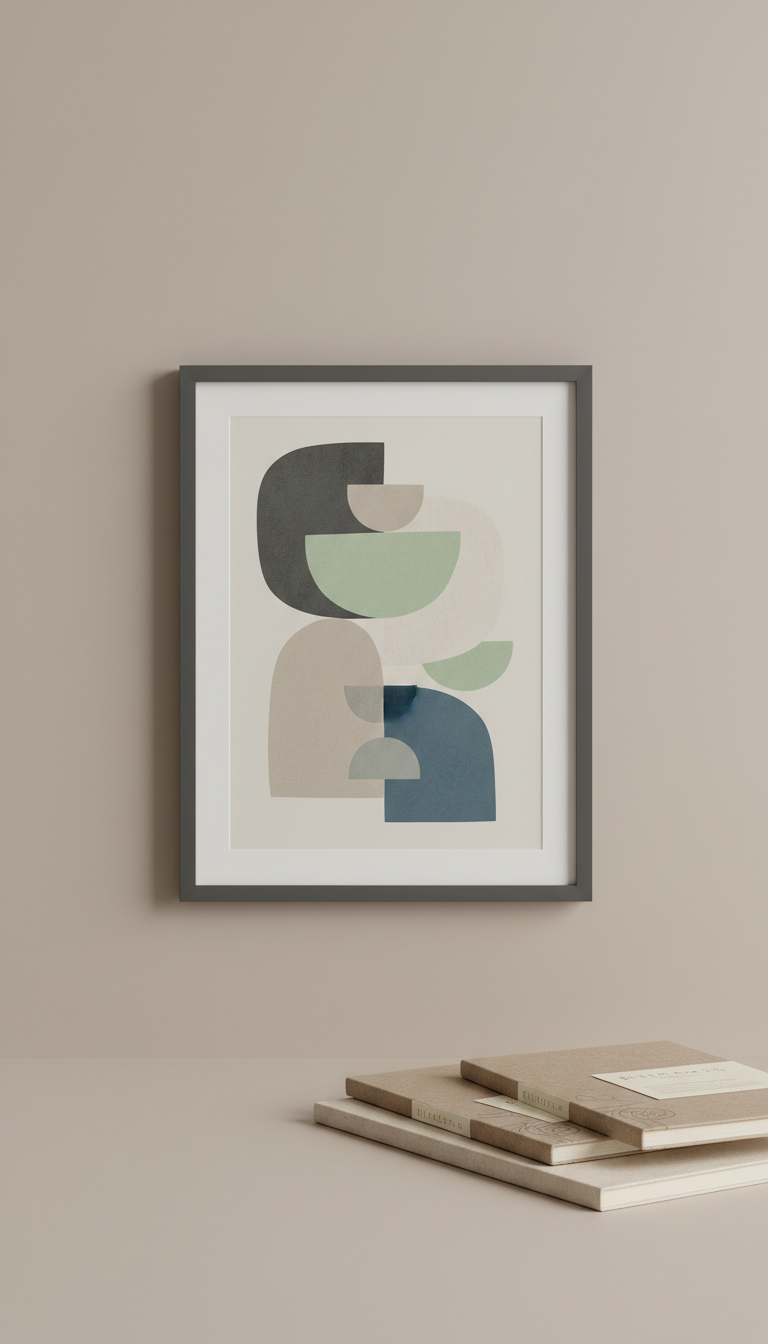 Wall art print with motivational quote